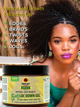 Load image into Gallery viewer, TROPIC ISLE LIVING Jamaican Black Castor Hair Growth 5 in 1 Loc Down Gel (12oz)