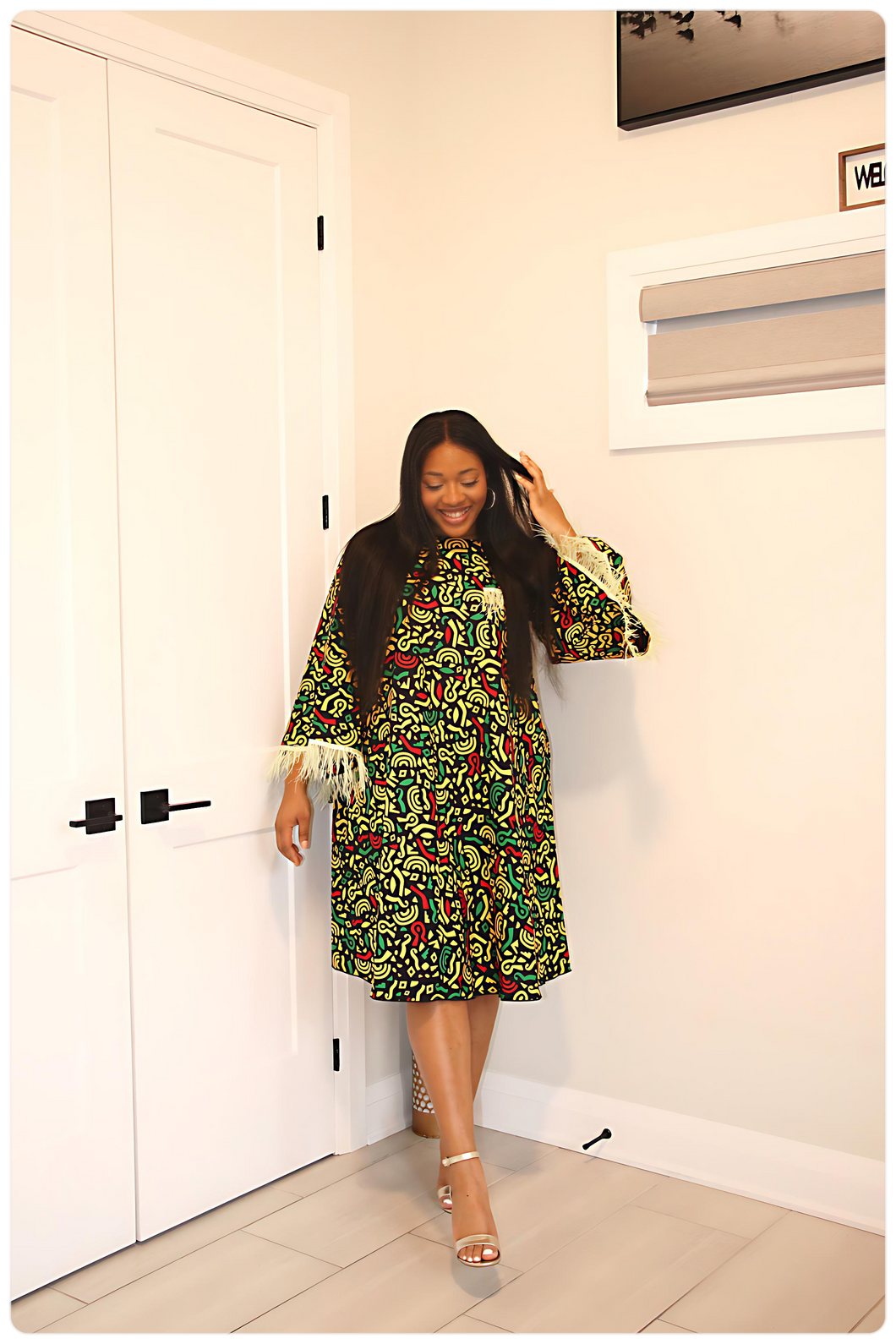 Diora- Beautiful African print Ankara Dress