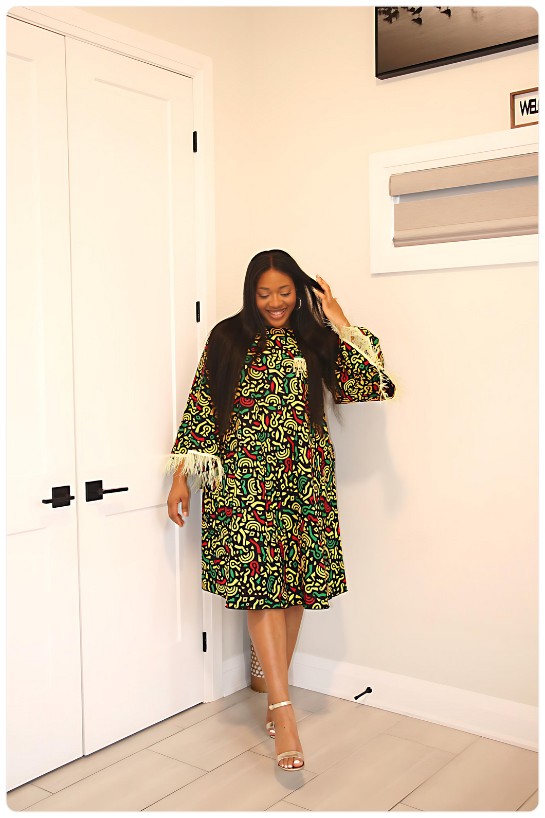 Diora 01 - Beautiful African print Ankara Dress