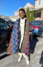 Load image into Gallery viewer, African Print Ankara Kimono One Size Dress - Kiekie Kimono 2.0 (011)
