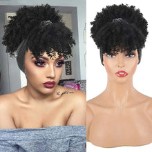 Load image into Gallery viewer, Afro Curly Headband Afro Fluffy Wig. Style 1
