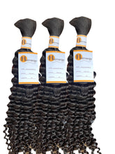 Load image into Gallery viewer, Deep Curl Bulk Hair Extensions for Braiding 100% Human Hair 100g
