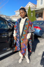 Load image into Gallery viewer, African Print Ankara Kimono One Size Dress - Kiekie Kimono 2.0 (011)
