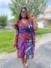 Load image into Gallery viewer, Rolly Babe Ankara Dress purple
