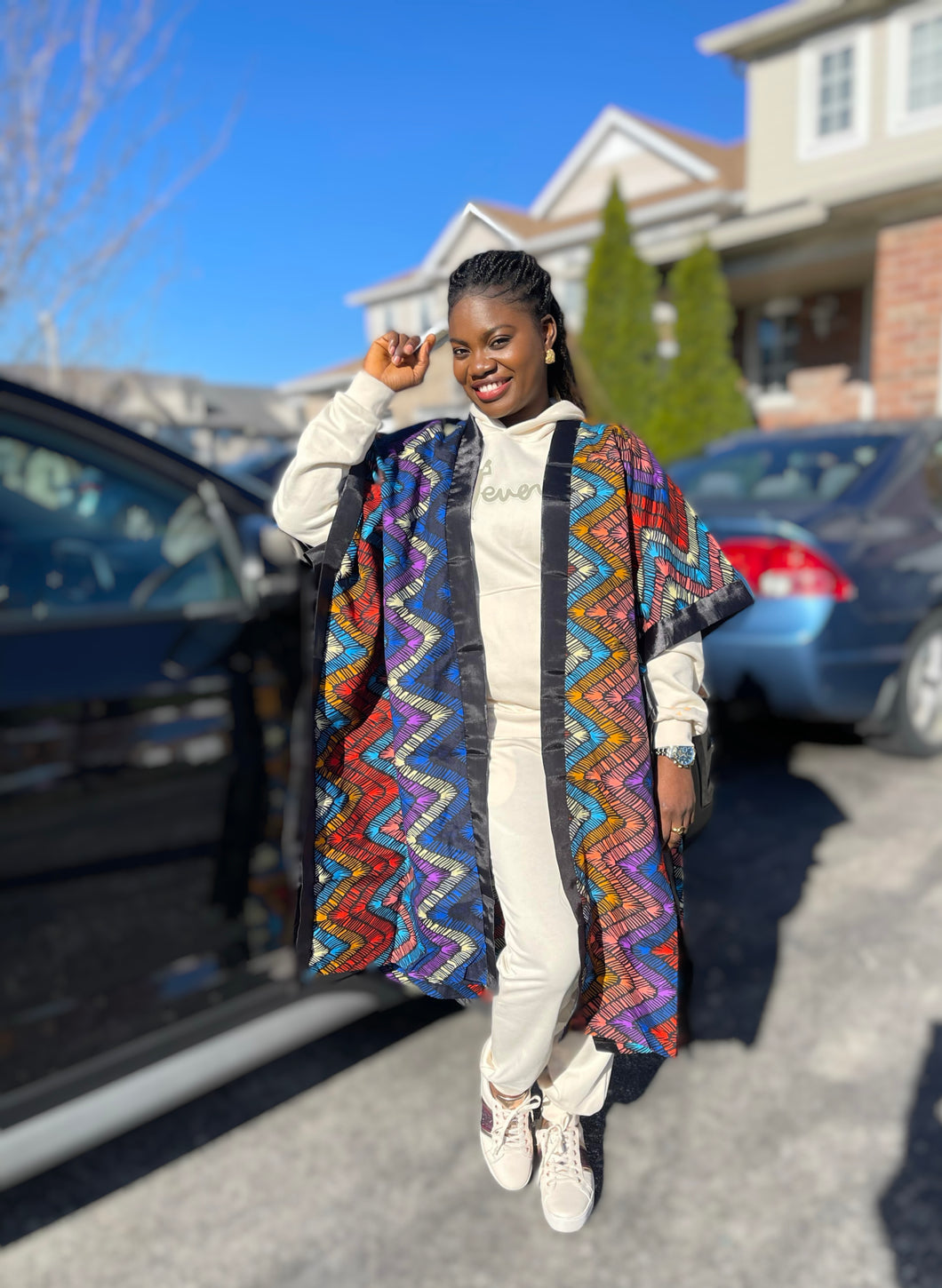 African Print Ankara Kimono One Size Dress - Kiekie Kimono 2.0 (011)