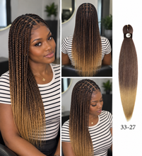 Load image into Gallery viewer, Hairnergy Braids Pre-Stretched 56'' Braiding Hair Extensions Ombre (color 33/27)
