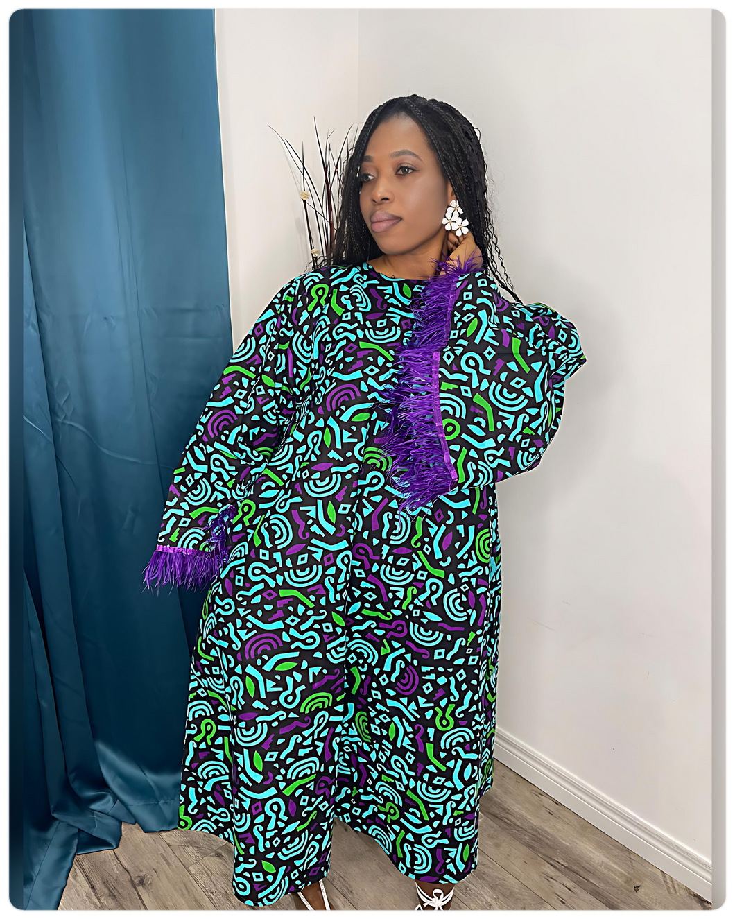 Shade - Beautiful African Print  Ankara Dress