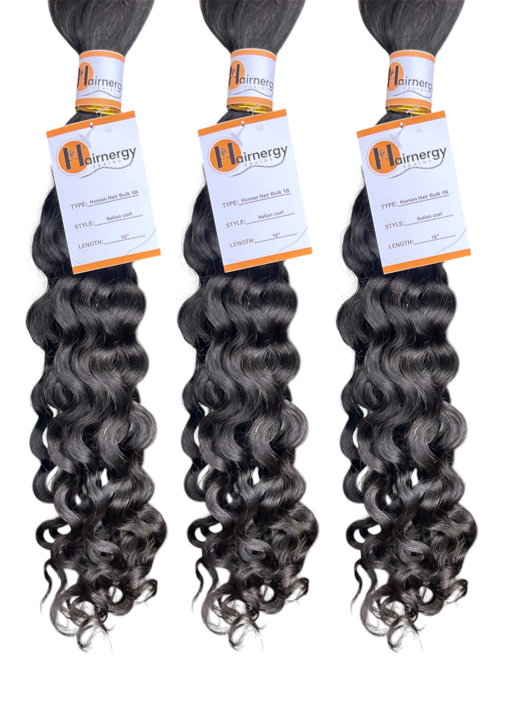 Italian Curl Bulk Hair Extensions for Braiding 100% Human Hair 100g