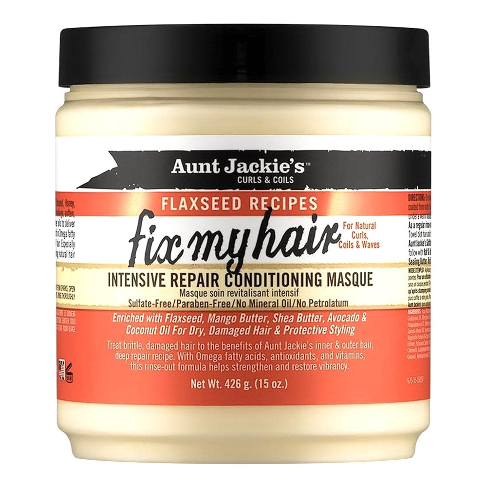 AUNT JACKIE'S Flaxseed Fix My Hair Repair Masque (15oz)⁠