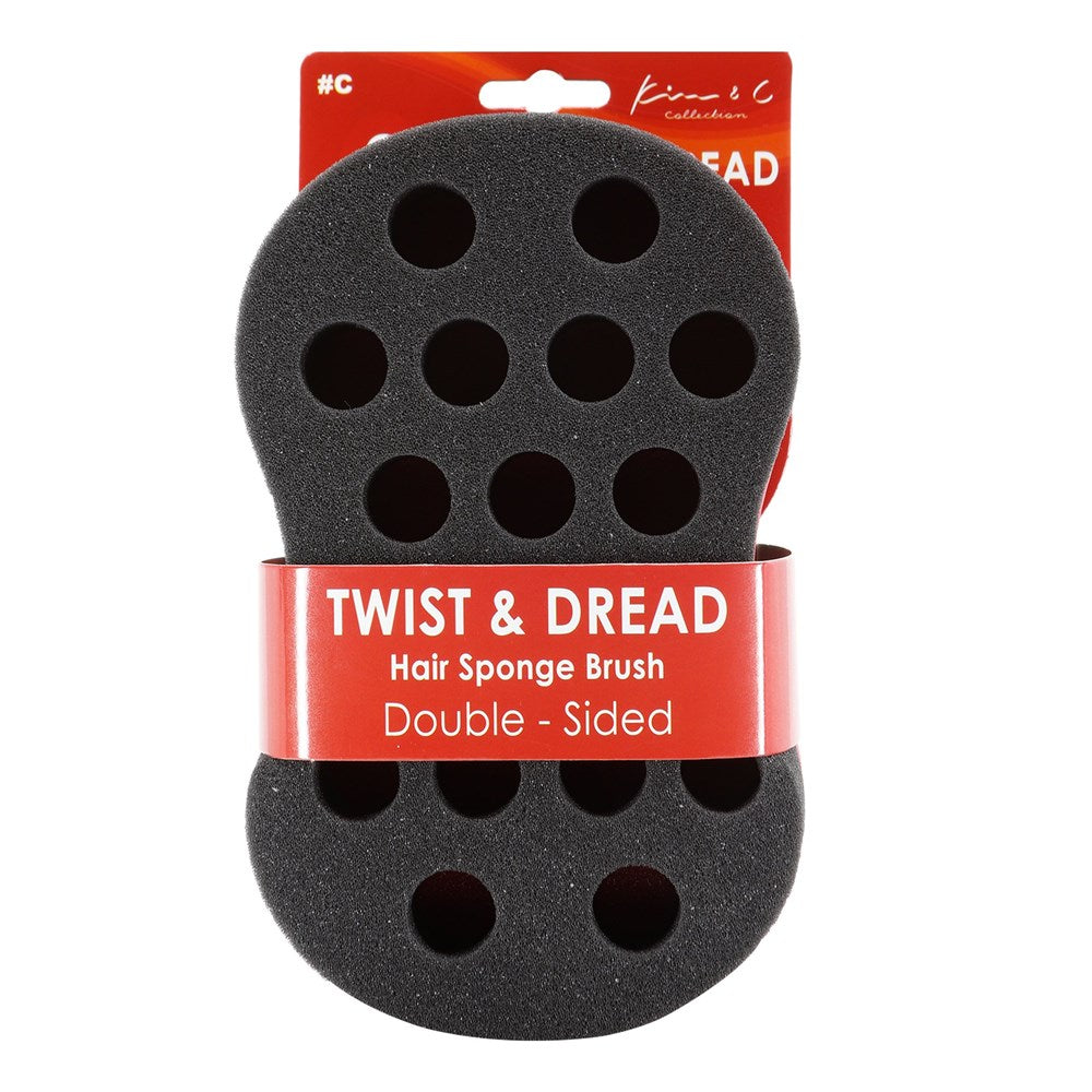 KIM & C Twist & Dread Sponge Brush [Double Sided]