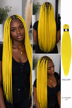 Load image into Gallery viewer, Hairnergy Braids Pre-Stretched 56'' Braiding Hair Extensions (color Yellow)

