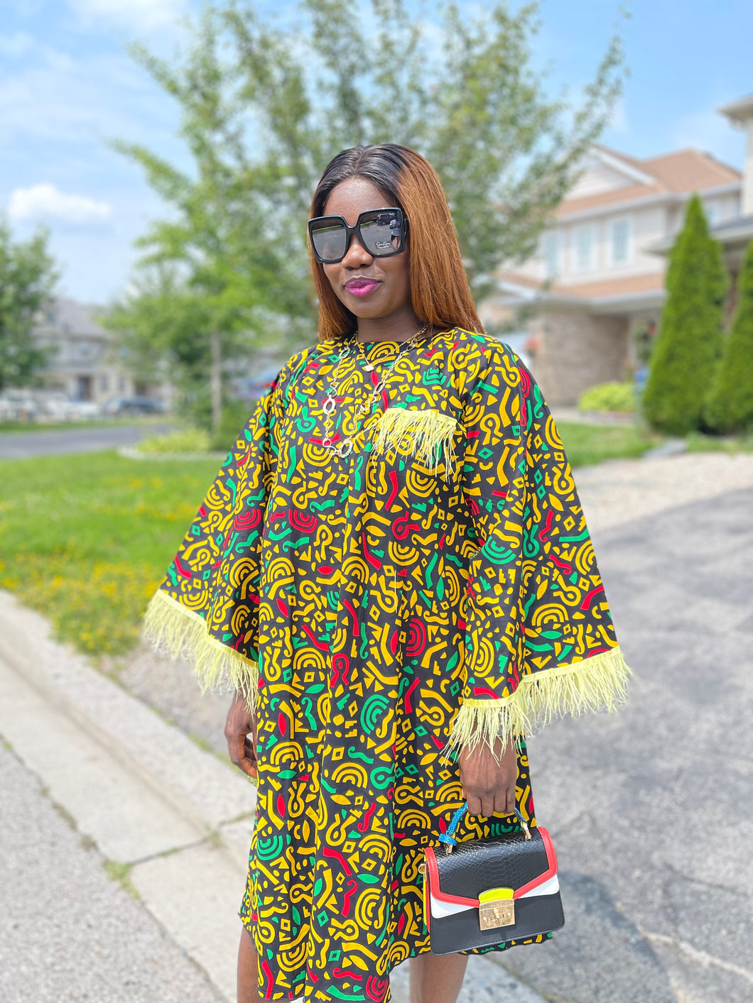 Diora 01 - Beautiful African print Ankara Dress