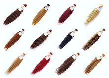 Load image into Gallery viewer, Deep Wave Braid Hair Bulk 100% Human Hair Extensions Bulk for Braiding 100g
