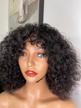 Load image into Gallery viewer, Water Wave Bang Wig Wear &amp; Go Glueless Wigs 230% Density 100% Human Hair
