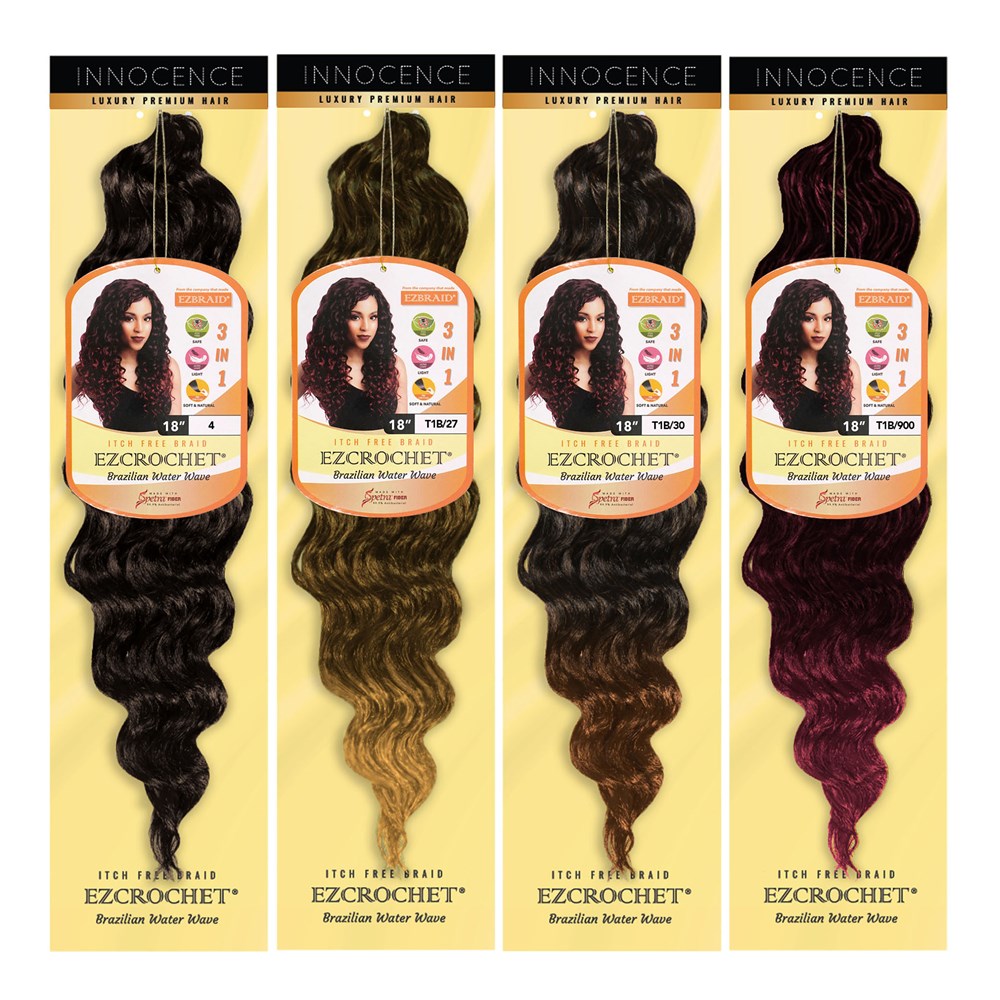 Water Wave 18 Inch EZBRAID Ezcrochet Brazilian Water Wave (18inch) – Hairnergy Braids