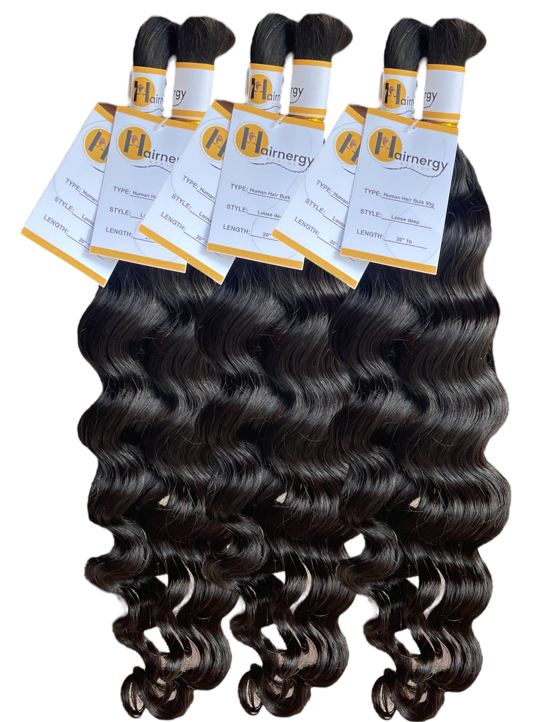 Loose Deep Bulk Hair Extensions for Braiding 100% Human Hair 50g