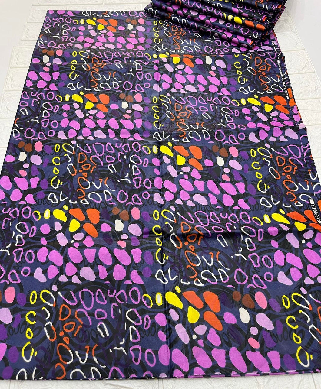 Adire brocade tie dye adire fabric by 5 yards, kampala fabric for craft sewing 014