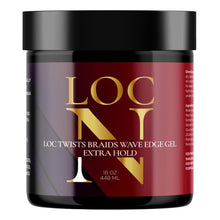 Load image into Gallery viewer, LOC N Loc Twists Braids Wave Edge Gel [Extra Hold] (16oz)
