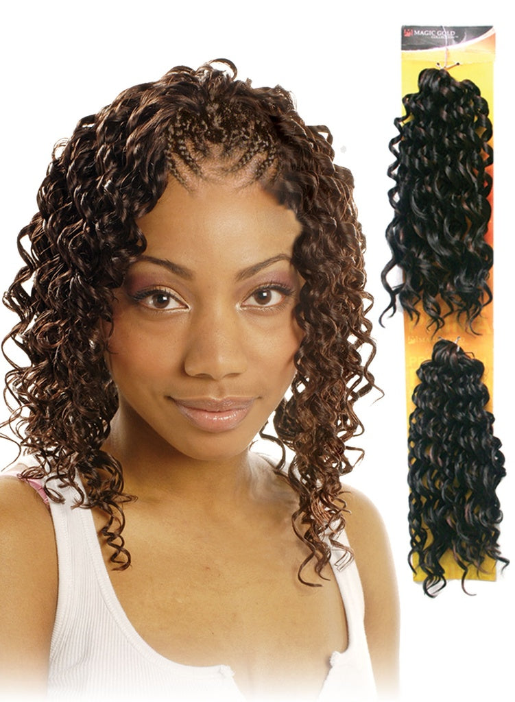2pcs Prima Braid Crochet hair Short Curly Wavy Hair