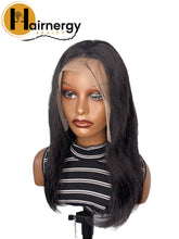 Load image into Gallery viewer, Straight Transparent Lace Human Hair Wig 13x4 free Part 180% Density
