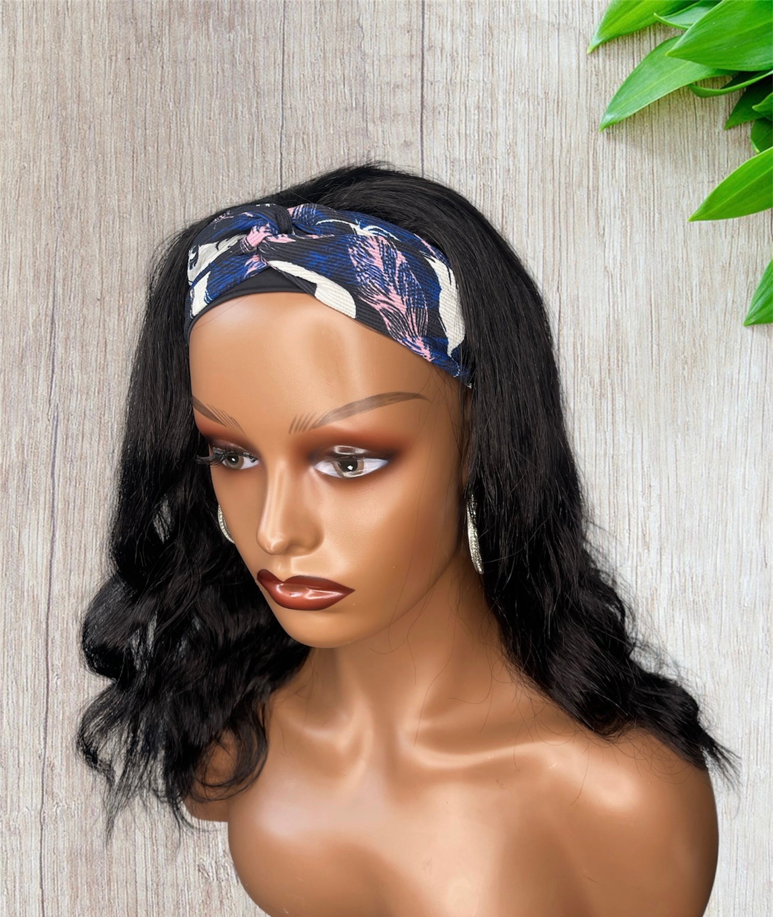 Body Wave Headband Wig 100% Human Hair Wig 180% Density 
