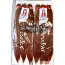 Load image into Gallery viewer, X-Pression Pre-stretched Hair Braiding Extensions 50&quot; Color 30

