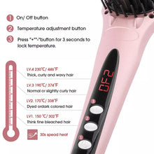 Load image into Gallery viewer, # 1 straightening hair brush - MiroPure hair straightener brush. Model: S102  - CS0523
