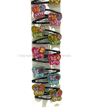 Load image into Gallery viewer, 5 pairs Kid&#39;s Snap Clip Hair and Braids accessories 10Pcs
