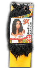 Load image into Gallery viewer, 3x Nu-Pre Fluffed Braid 22&quot; - Afro Kinky Hair - Marley Hair - Jamaican Senegalese Twist Hair
