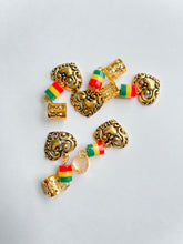 Load image into Gallery viewer, 5pcs Dreadlocs and Braids Gold Clips and beads and Hair Accessories Charms
