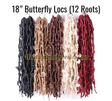Load image into Gallery viewer, Distressed butterfly locs Dread Locks Crochet Braiding Hair Extension  18&#39;&#39;
