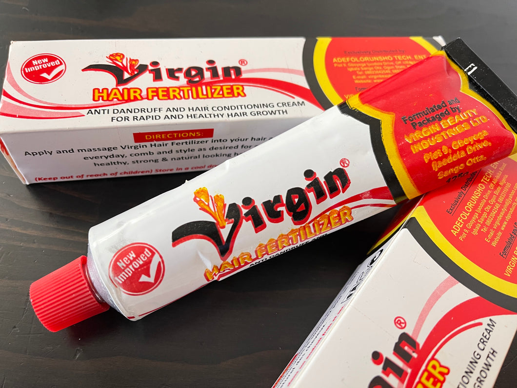 1 Tube - Virgin Hair Fertilizers Anti - Dandruff and Hair Conditioning Cream 125g