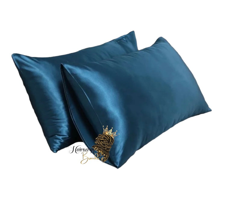 Satin Pillow case standard 2 pieces pillow cover 20x30 inches Color TEAL