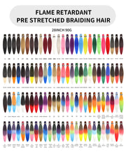 Load image into Gallery viewer, Hairnergy Braids Pre-Stretched 56&#39;&#39; Braiding Hair Extensions Ombre (color Green/Silver)
