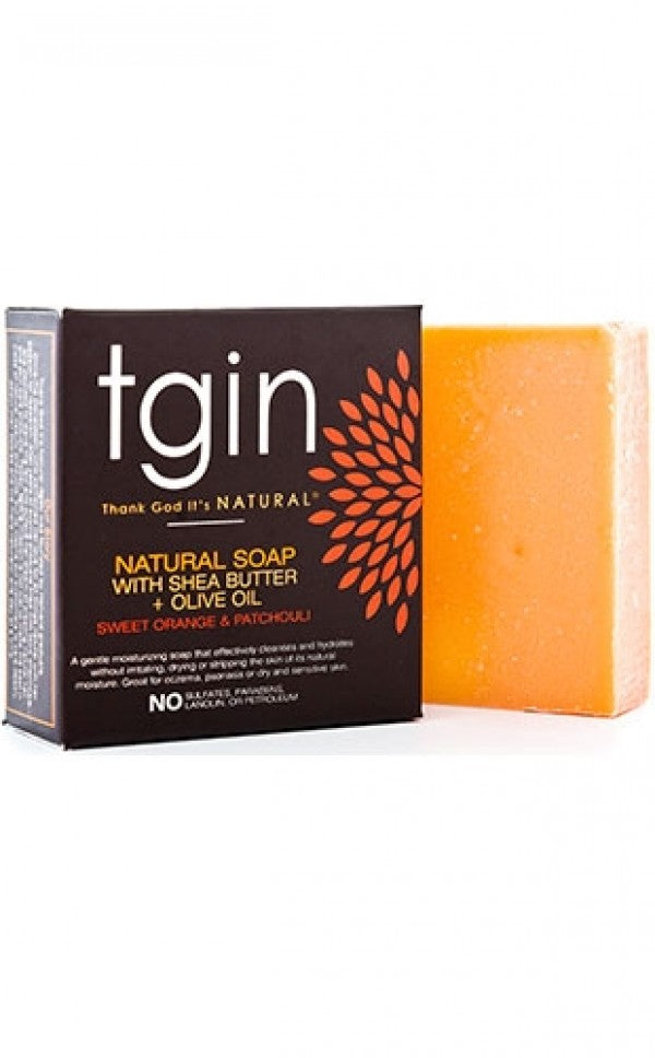 TGIN Natural Soap with Shea Butter and Olive oil- Sweet Orange &Patchouli