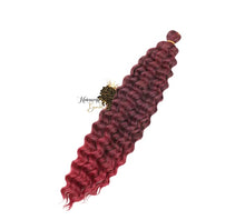 Load image into Gallery viewer, Deep Twist Crochet Braid Hair 22&quot; Synthetic Ombre Crochet Hair Extension deep wave
