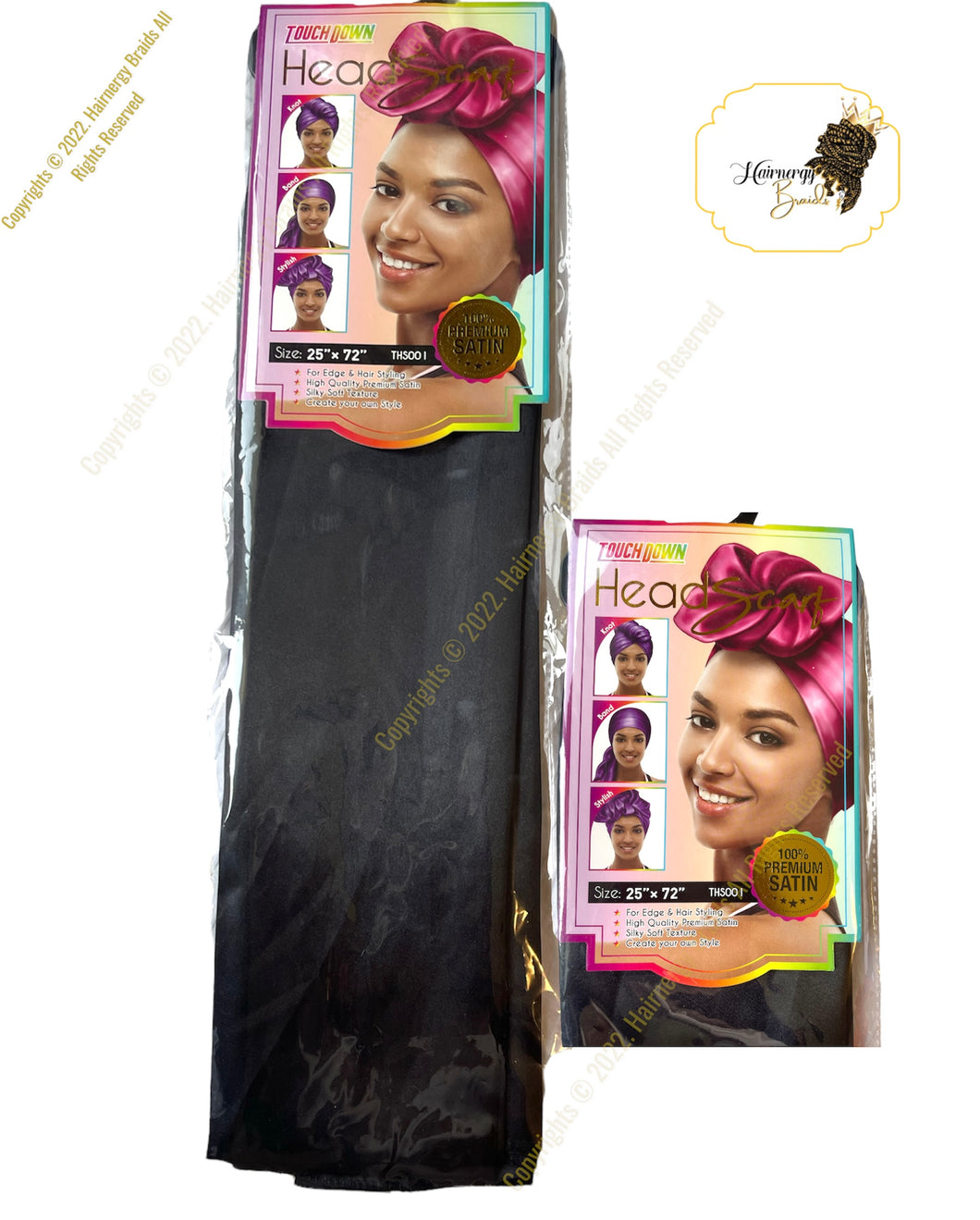 Touch Down Self Styled Head Scarf (Black)