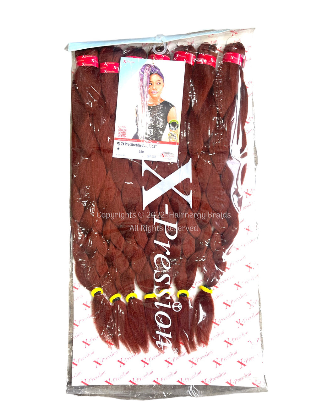 7X  X-Pression Pre-stretched Hair Braiding Extensions 52