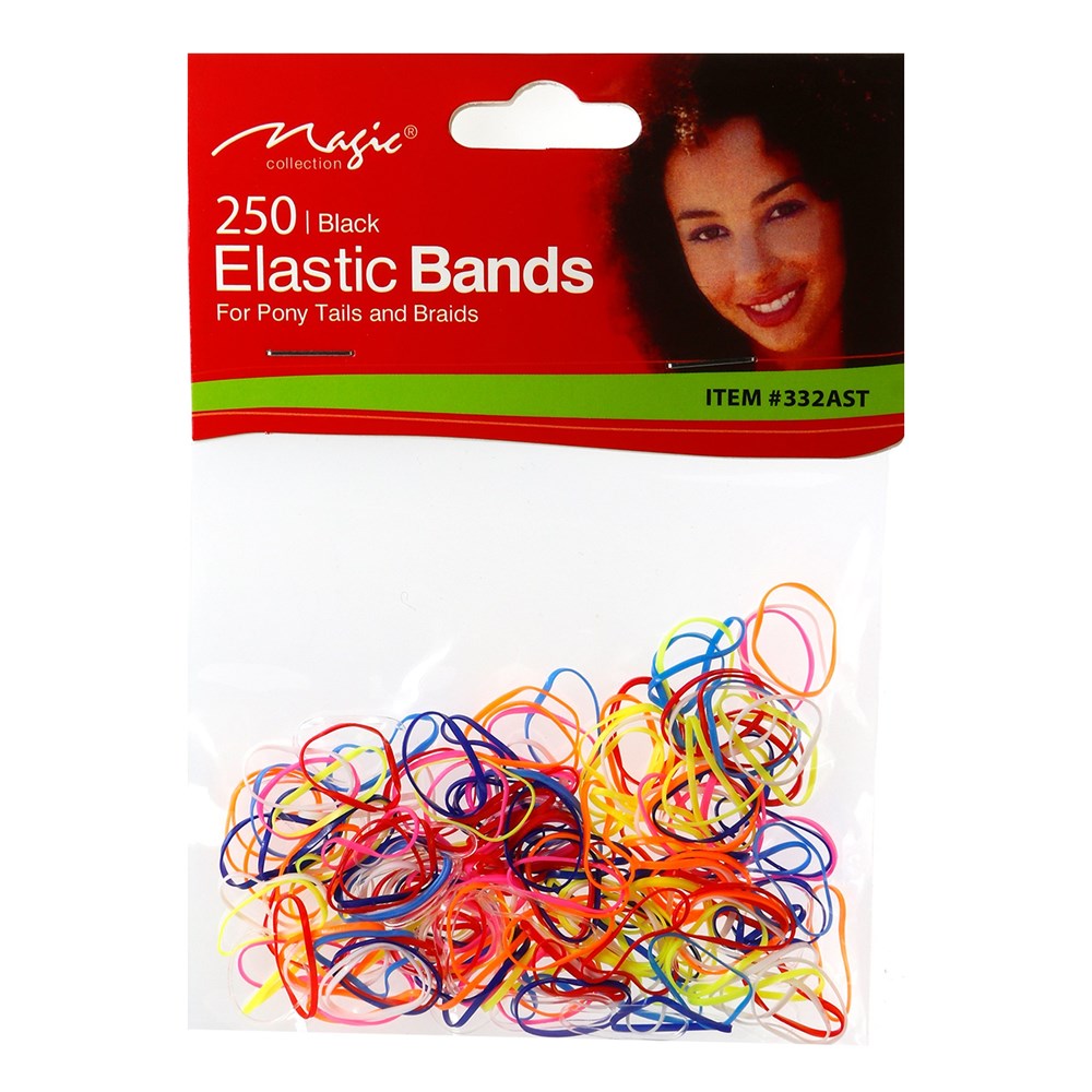 MAGIC COLLECTION 250 Elastic Ponytailers rubber band