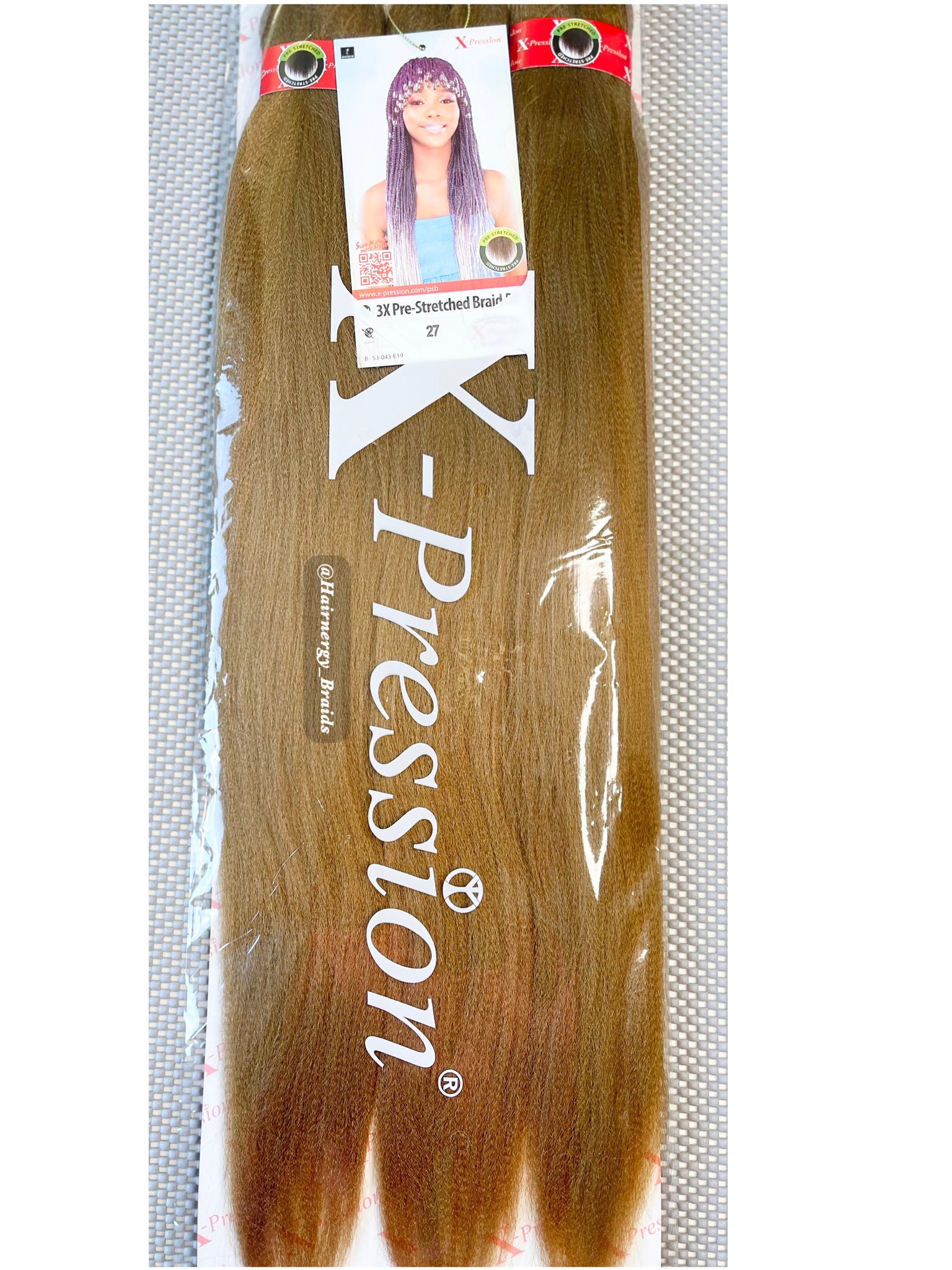 X-Pression Pre-stretched Hair Braiding Extensions 50 Color 33