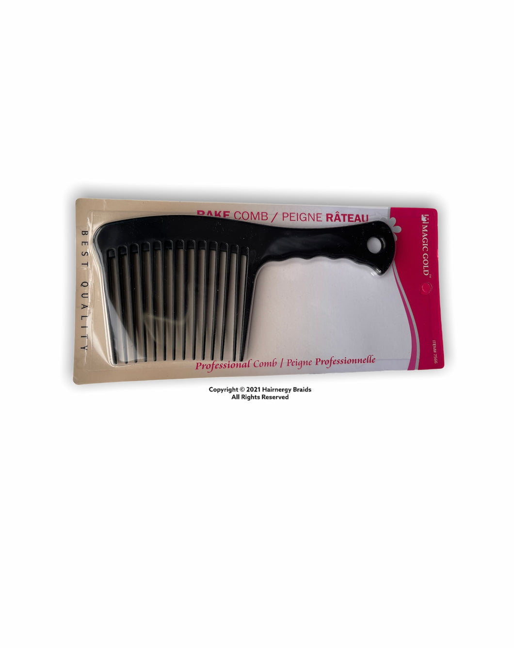 Magic Gold Razor Comb Magic Gold Rake Rage Comb Black, 1 Count, Hair Detangler – Hairnergy Braids