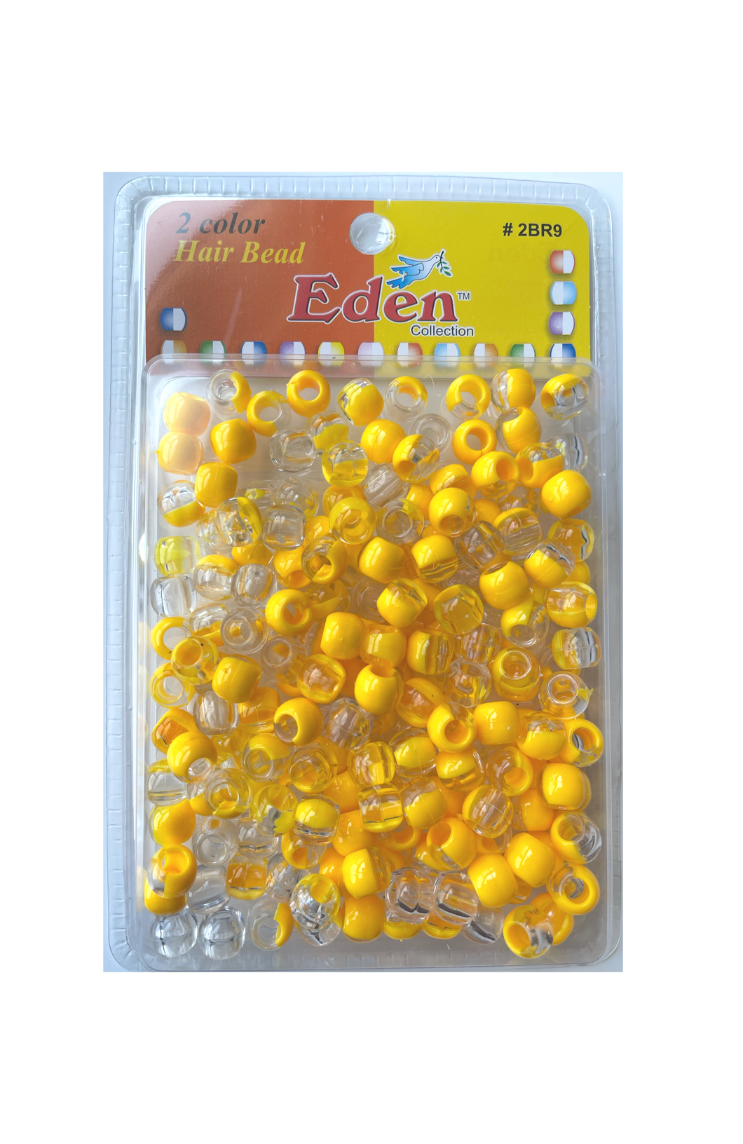 Eden 2 colors  X-Large Blister Round Bead