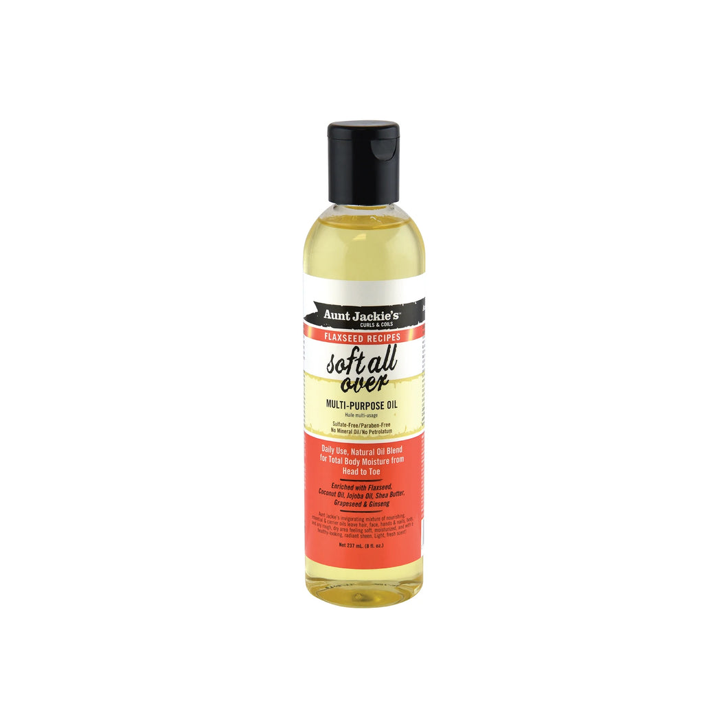 AUNT JACKIE'S Flaxseed Soft All Over Multi Purpose Oil (8oz)