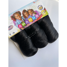 Load image into Gallery viewer, X-pression AMANDA braiding hair extension - crochet.  spiral curl wavy pre-stretched hair 30&quot;
