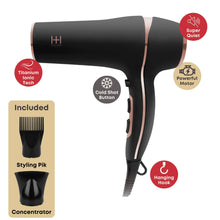 Load image into Gallery viewer, ANNIE Hot &amp; Hotter Titanium Turbo 3000 Hair Dryer
